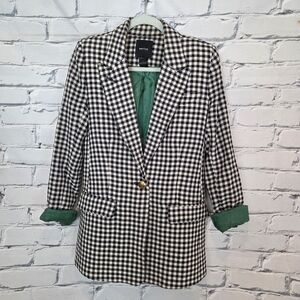 Smythe Check Print Blazer